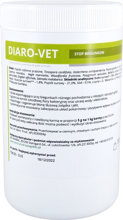 Preparaty odpornościowe - DIARO VET proszek (na biegunki) 500g (1)