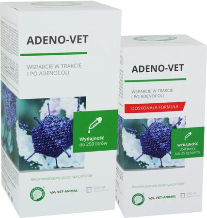 Preparaty odpornościowe - ADENO-VET 500 ml WSPARCIE W TRAKCIE I PO ADENOCOLI (1)